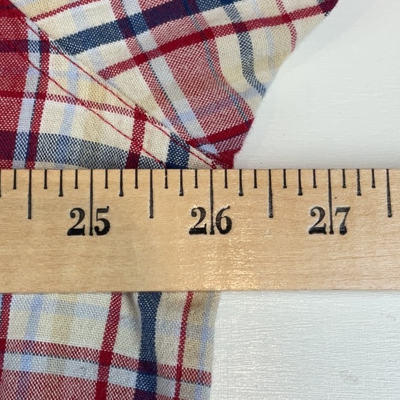 L.L. Bean Mens XL-Tall Checkered Short Sleeve Button Down – Casual, Outdoor - Picture 5 of 6